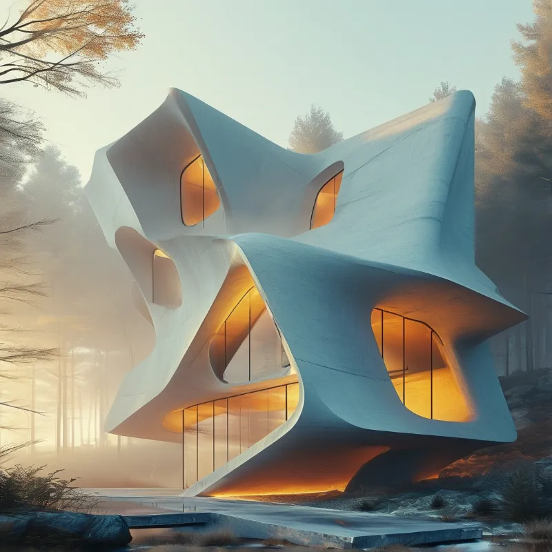 Futuristic Forest Pavilion