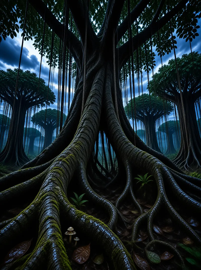 Mysterious Forest Roots