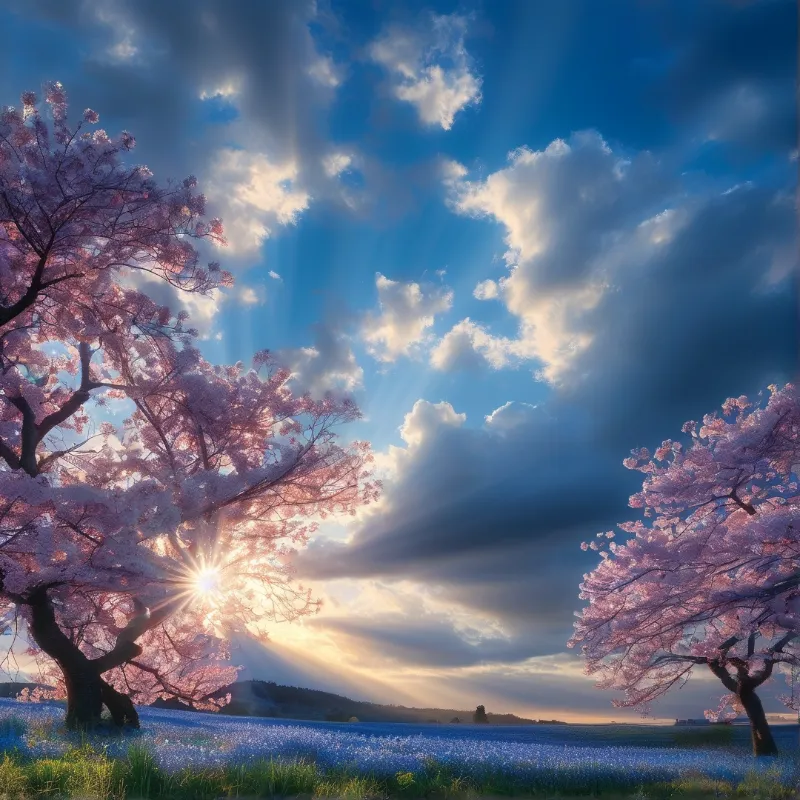 Cherry Blossom Sunrise