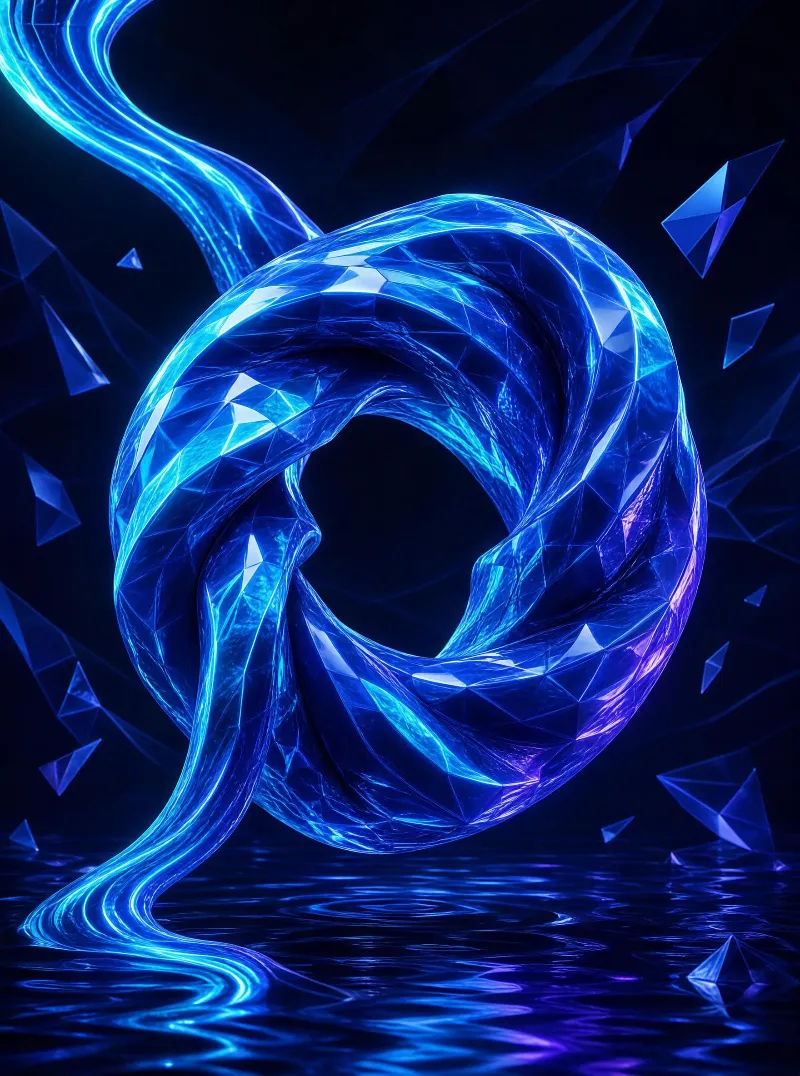 Blue Abstract Loop