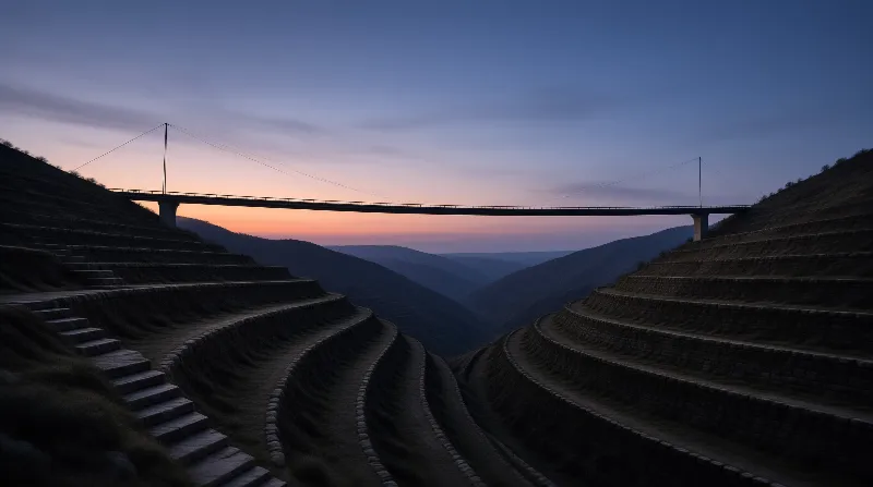 Bridge over Terraced Valley