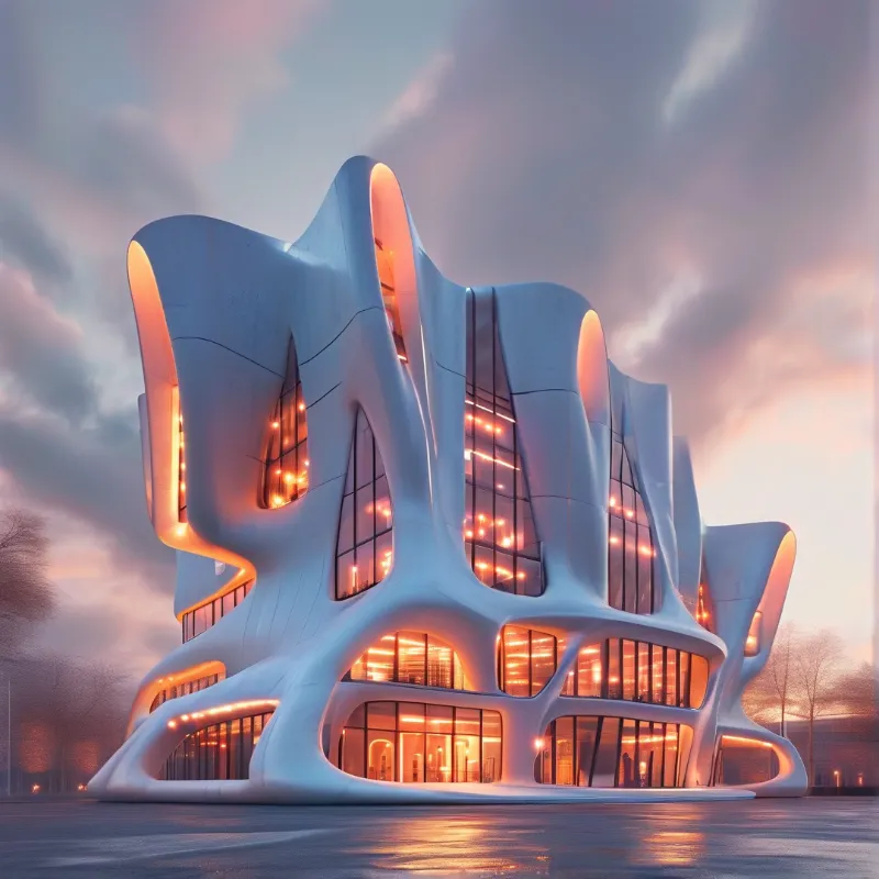 Futuristic Organic Building