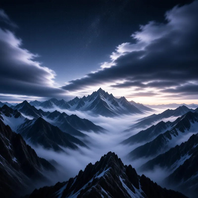 Twilight Mountain Majesty