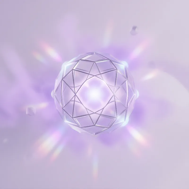 Glowing Geometric Orb