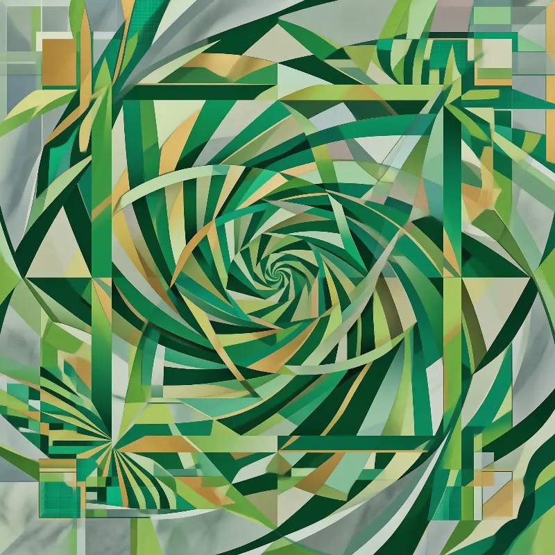 Abstract Geometric Spiral