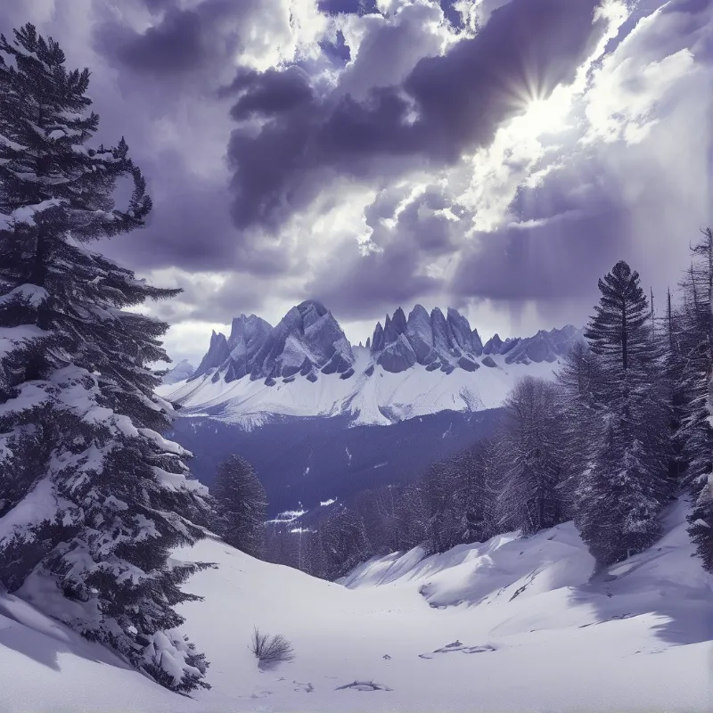 Winter Mountain Majesty