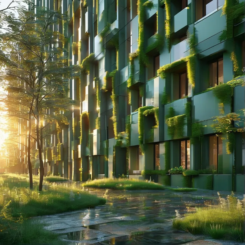 Verdant Tower at Golden Hour