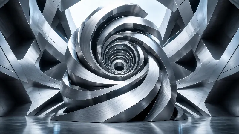 Metallic Spiral Structure