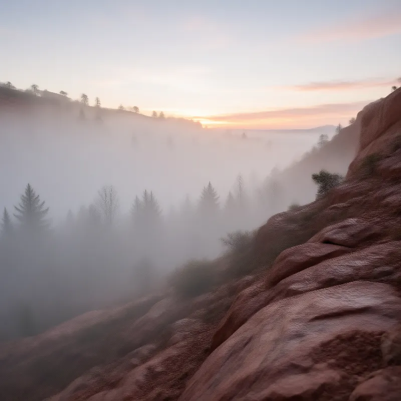 Misty Mountain Sunrise