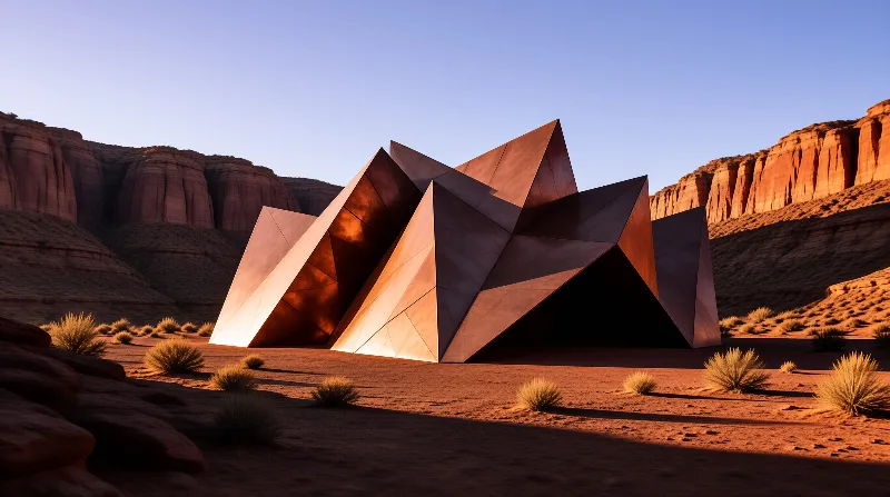 Modern Structure in Desert