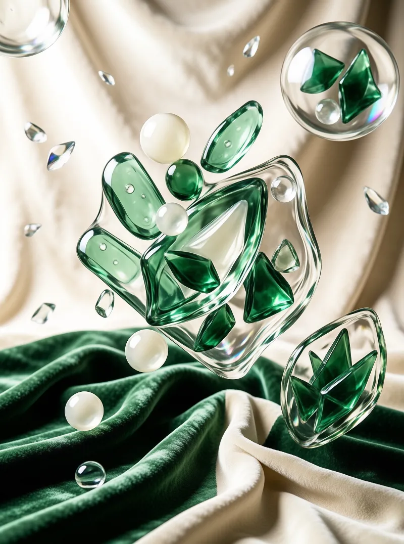 Emerald Glass Composition