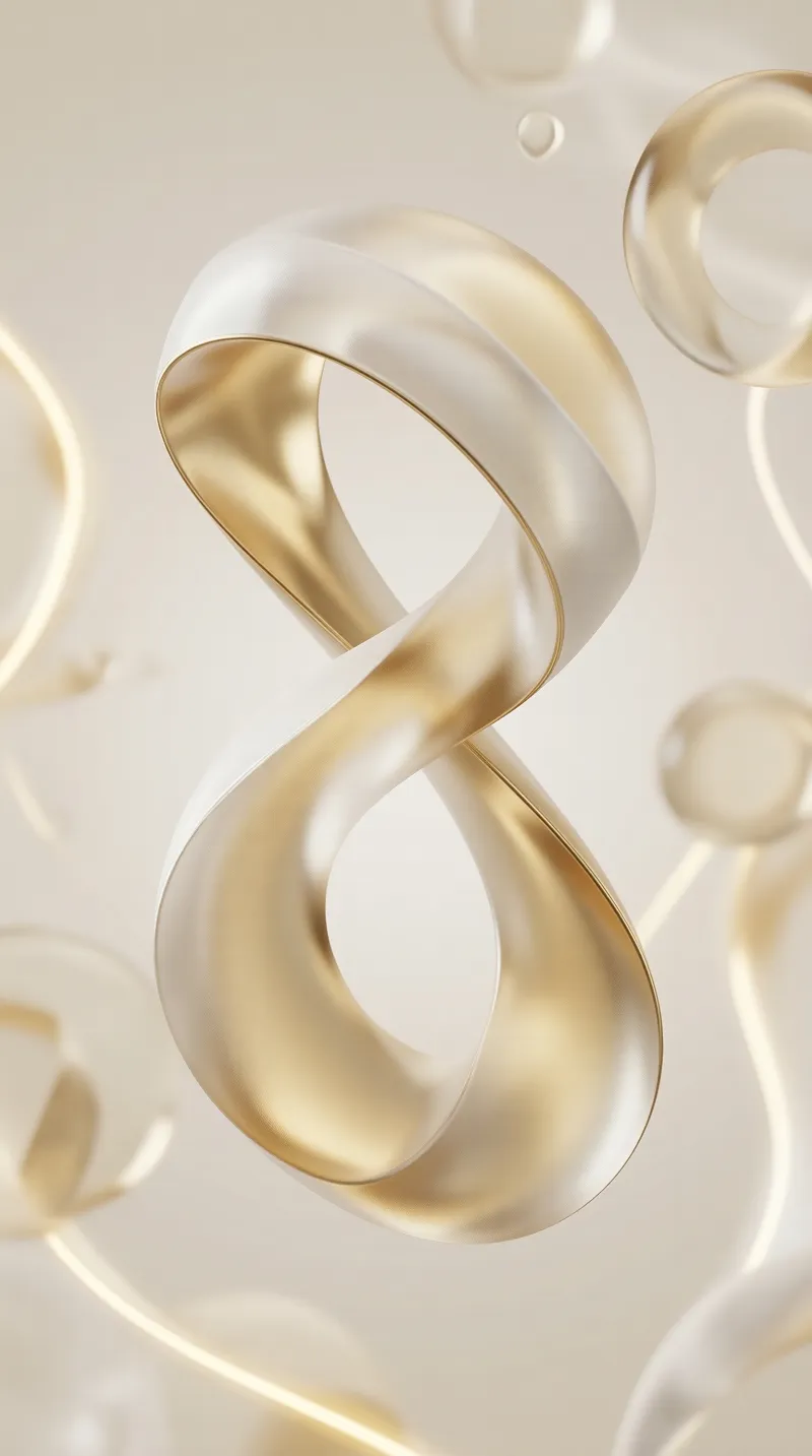 Golden Infinity Ribbon
