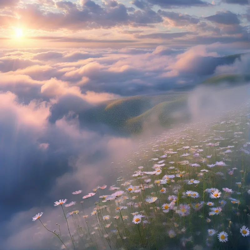 Dreamy Cloud Sea Sunrise