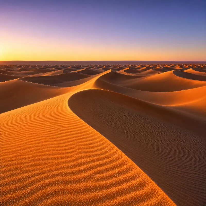 Desert Dunes at Sunset