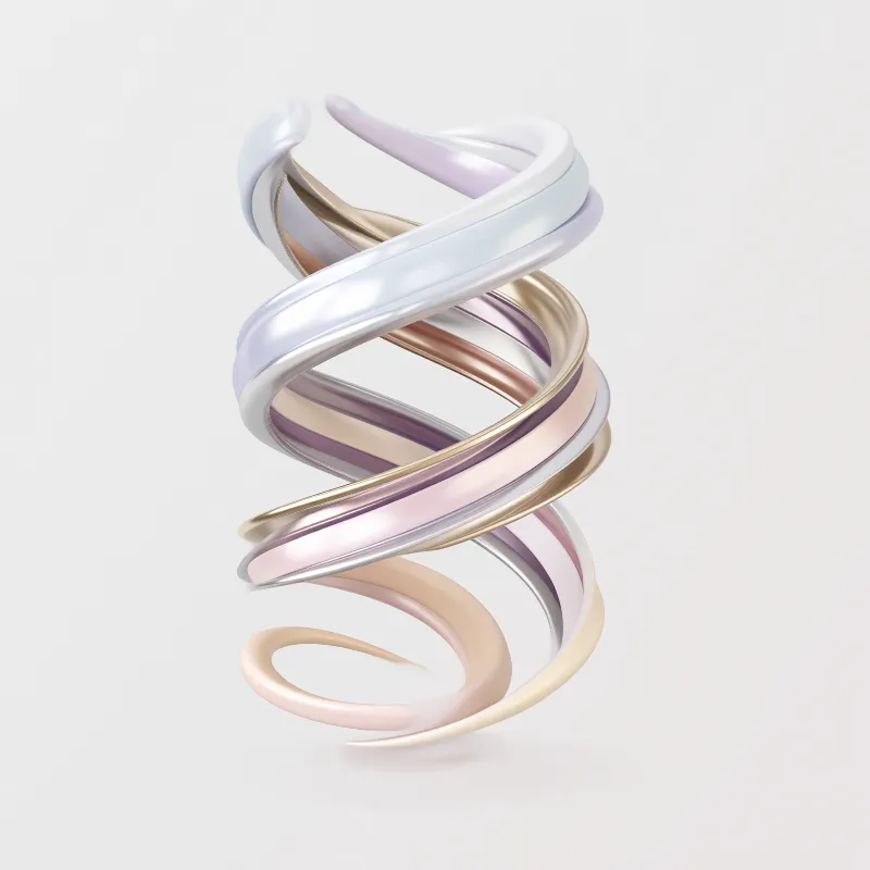 Abstract Spiral Sculpture