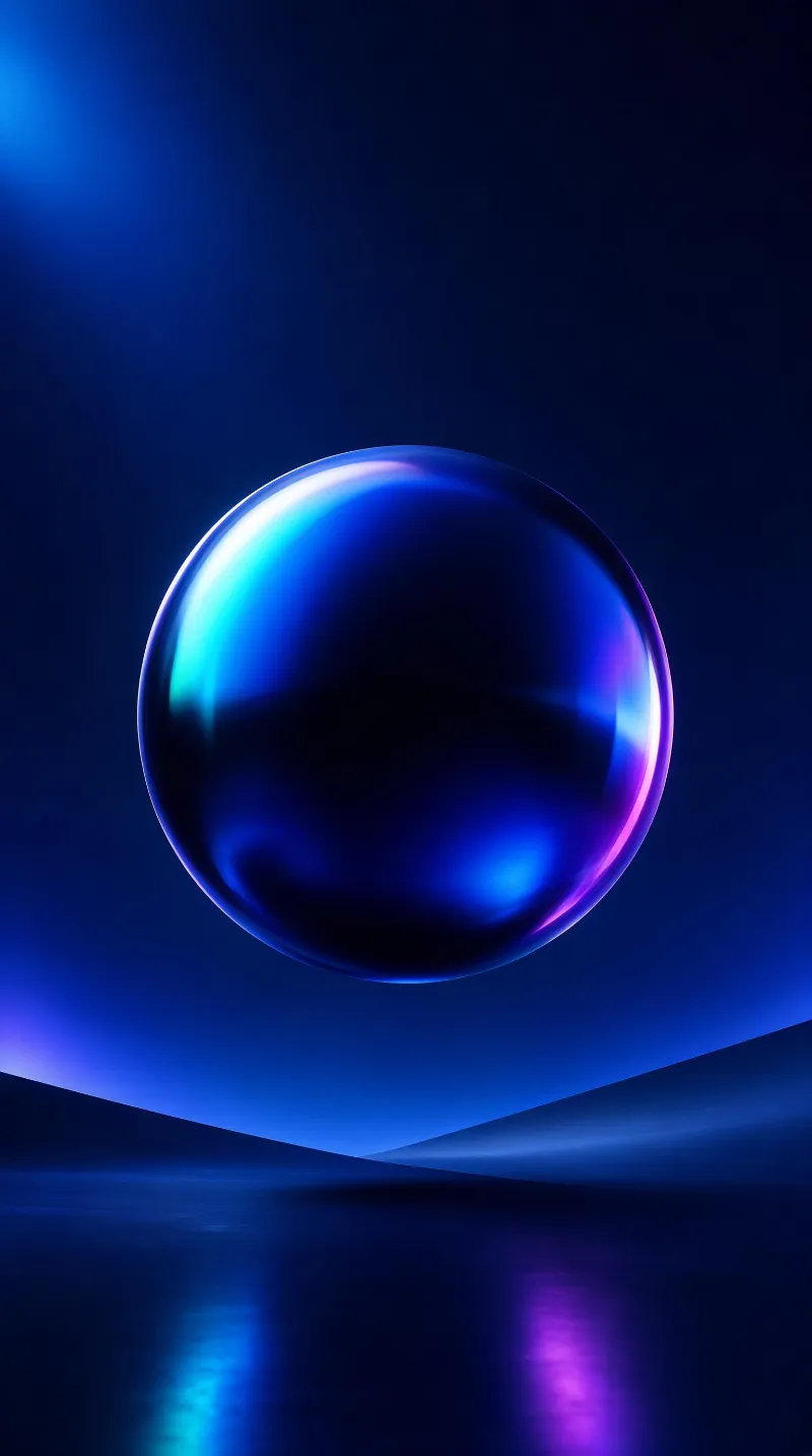 Blue Sphere with Gradient