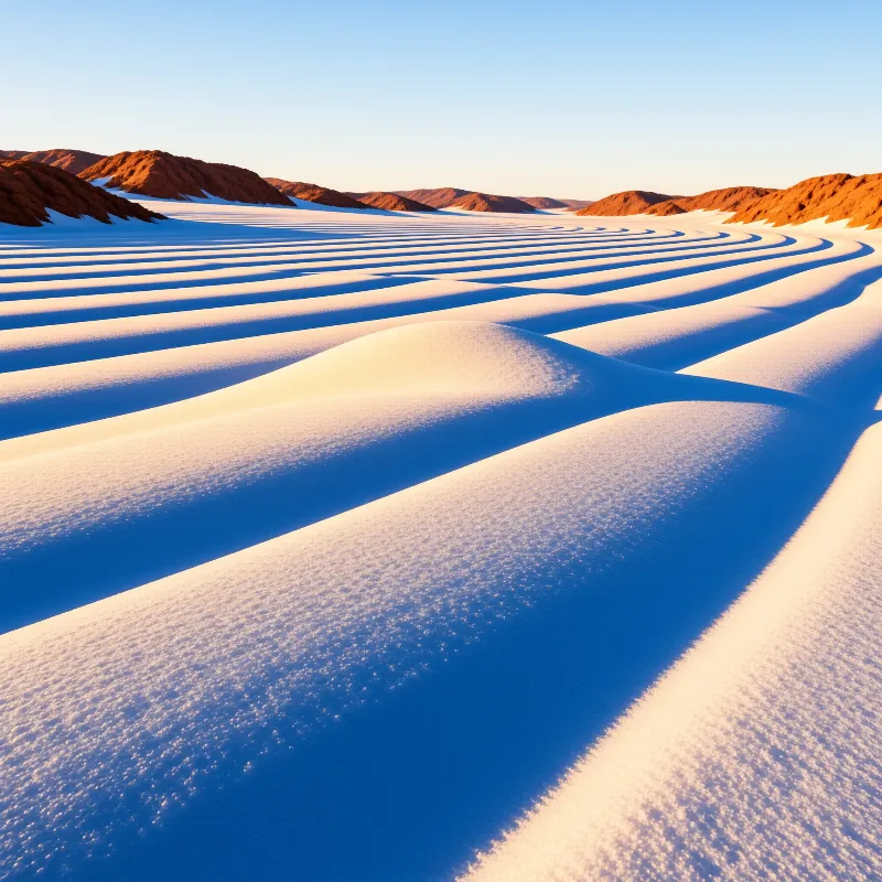 White Sand Dunes Landscape