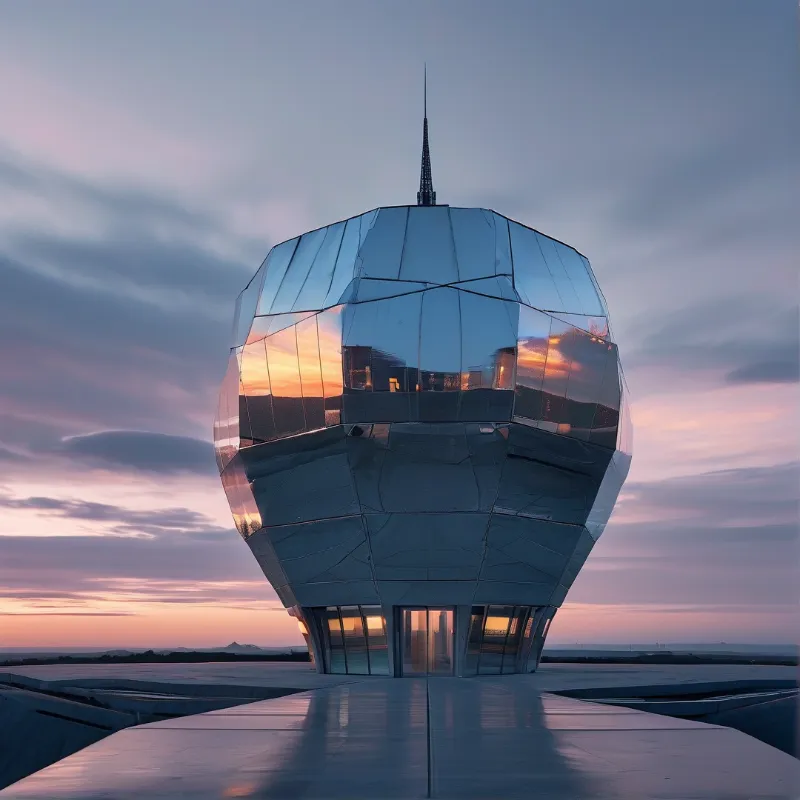 Futuristic Crystal Building