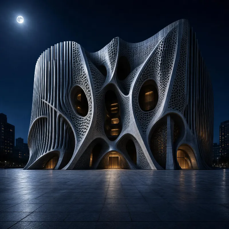 Futuristic Organic Building