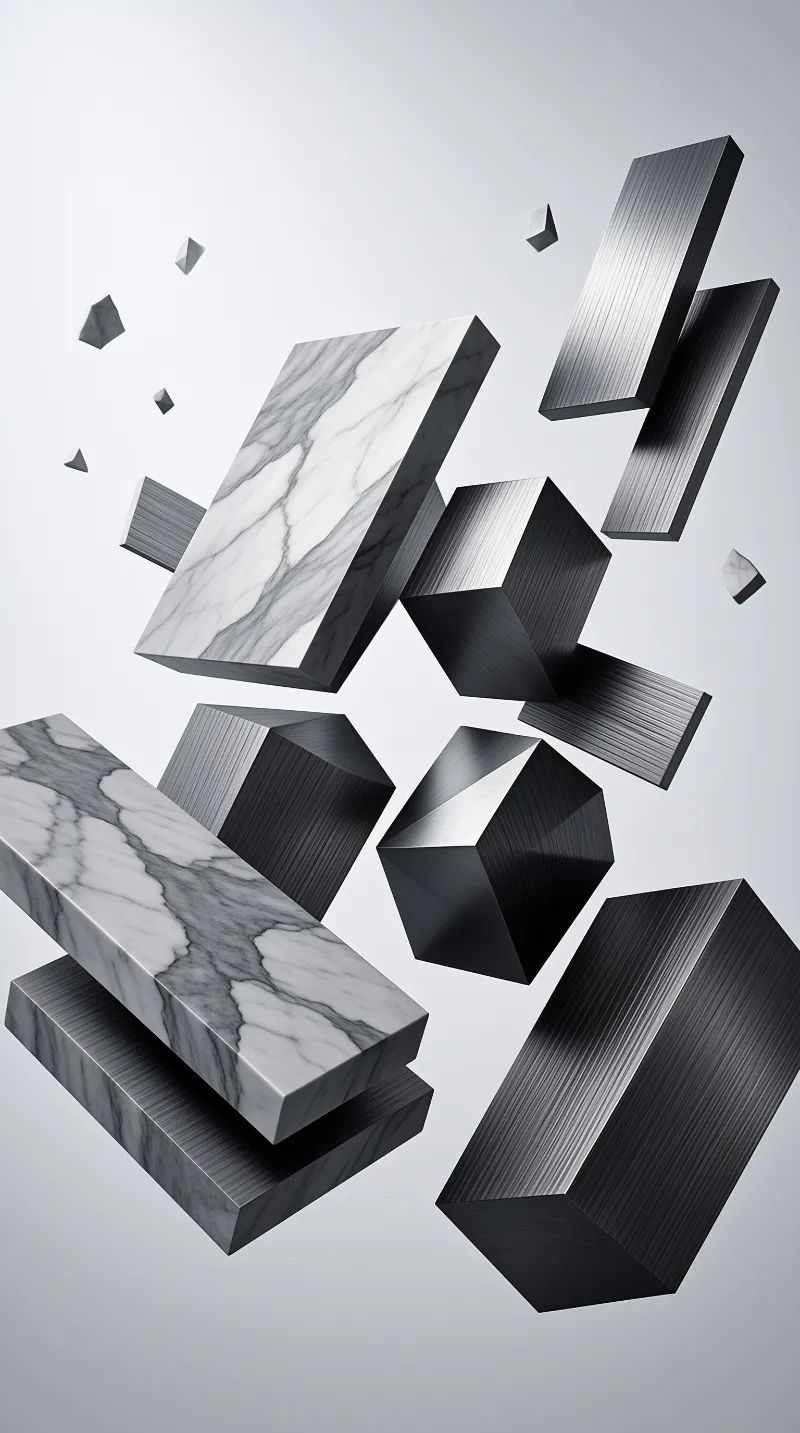 Floating Geometric Blocks