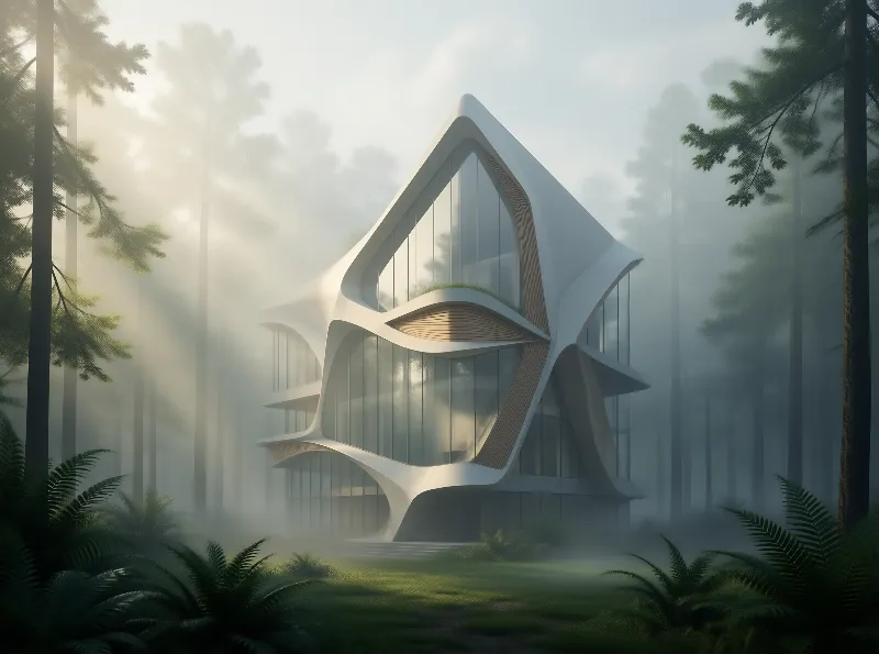 Futuristic Forest Pavilion