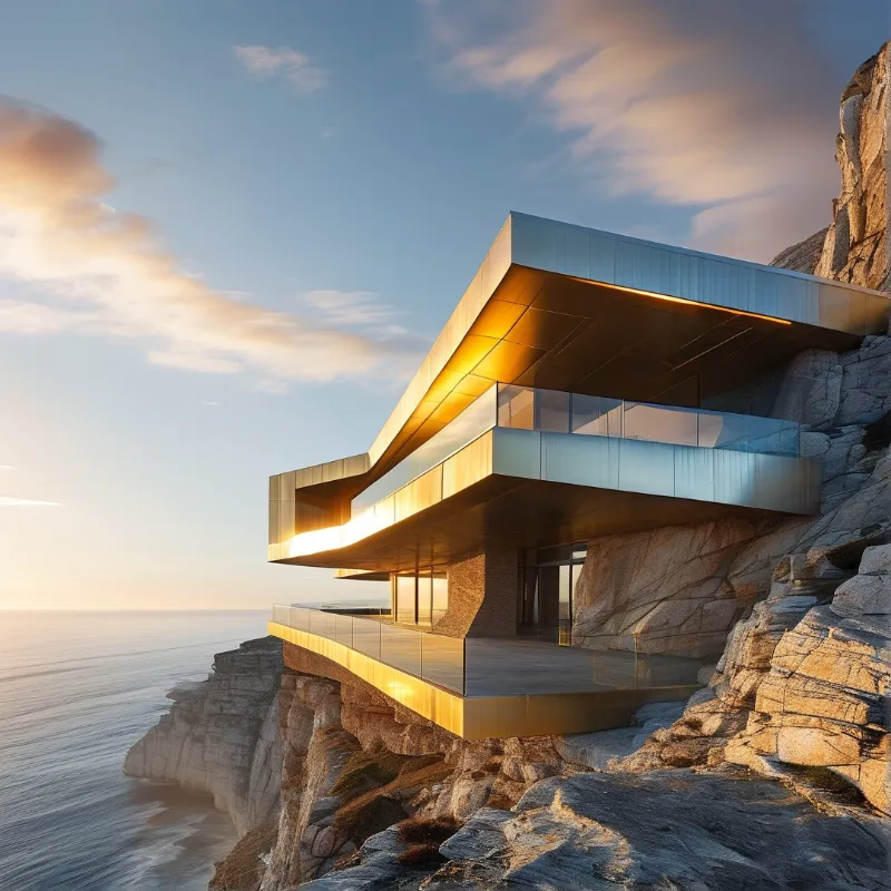 Modern Cliffside House