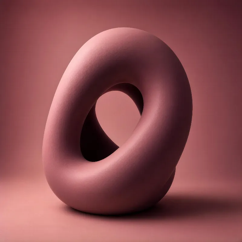 Pink Torus Sculpture