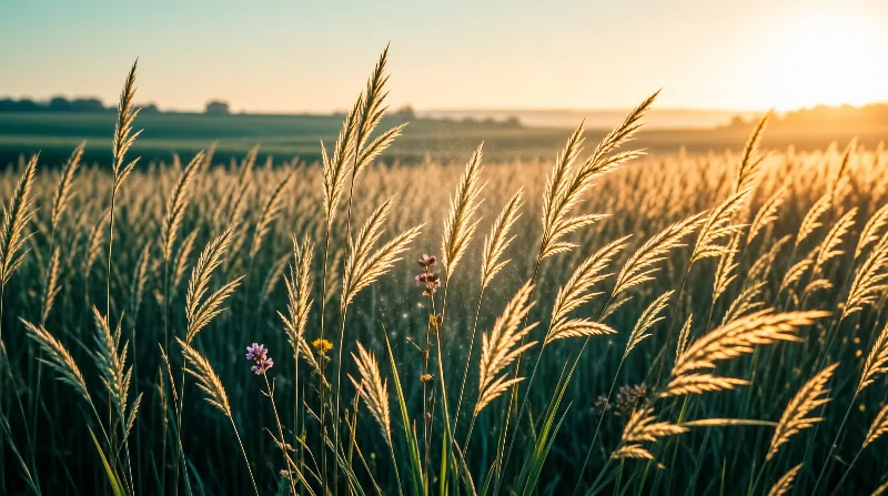 Golden Hour Wheat Field