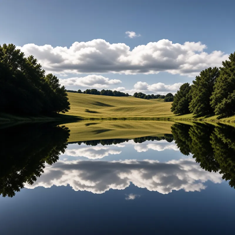 Serene Landscape Reflection