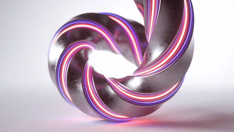Neon Mobius Strip