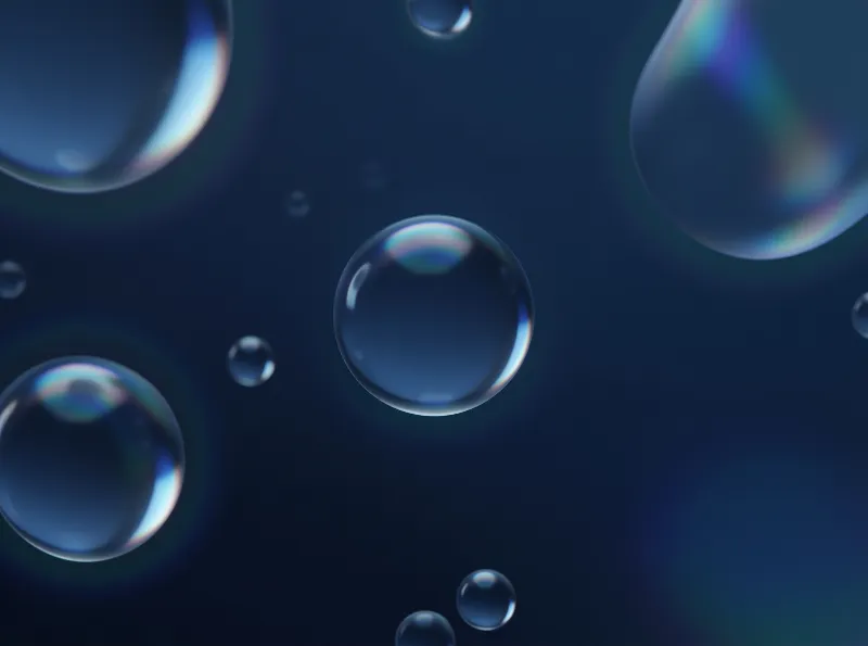 Floating Water Globules — Nocturne Study
