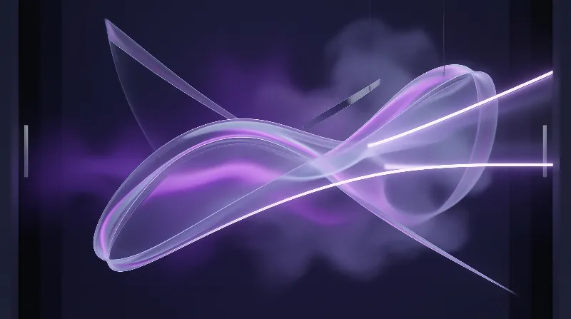 Abstract Neon Twisted Loops