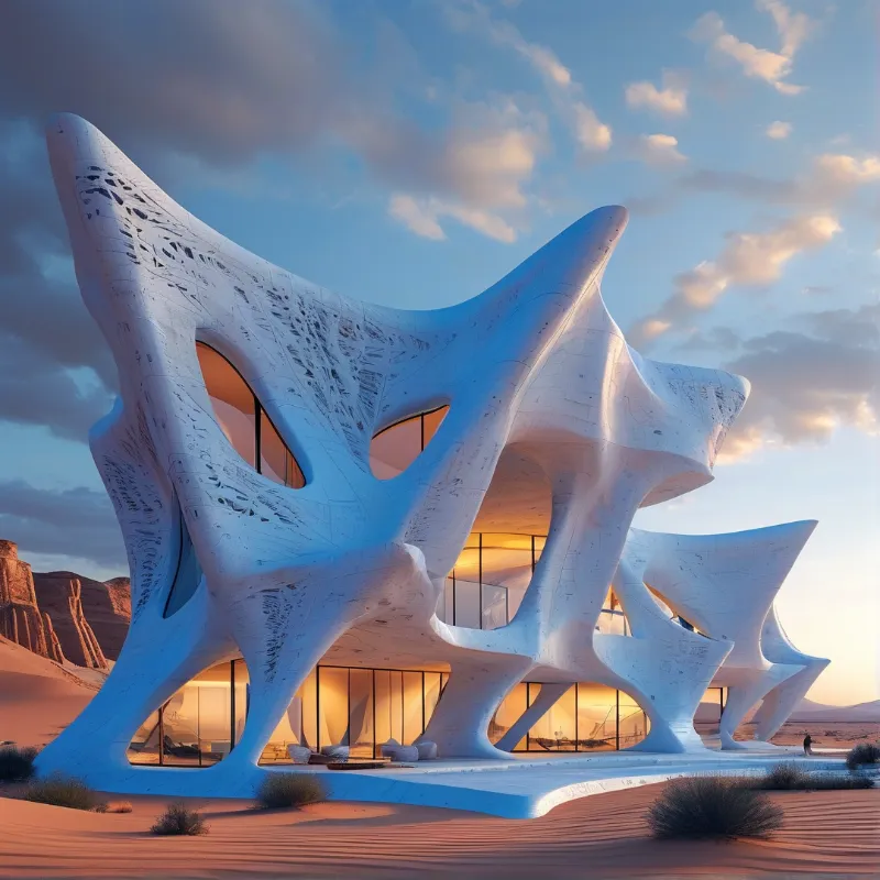 Futuristic Desert Building