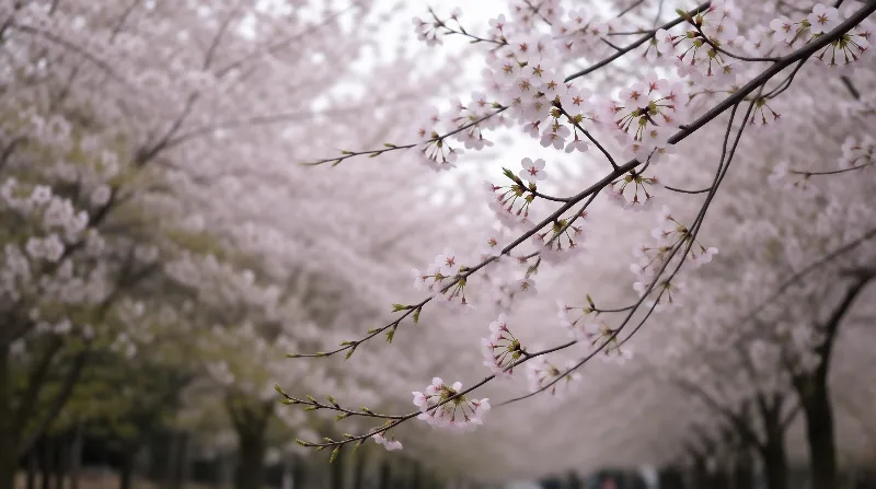 Cherry Blossoms in Bloom