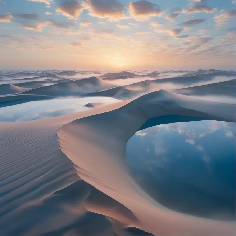 Desert Dunes at Sunset