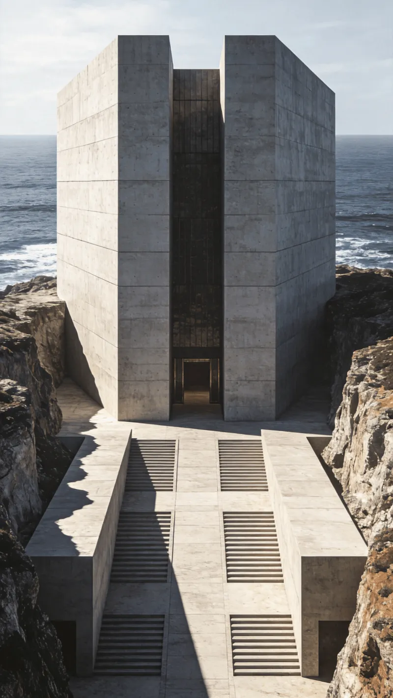 Museum in Coastal Cliff