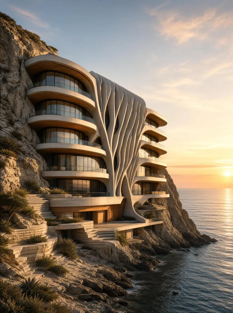Modern Cliffside Luxury Villa