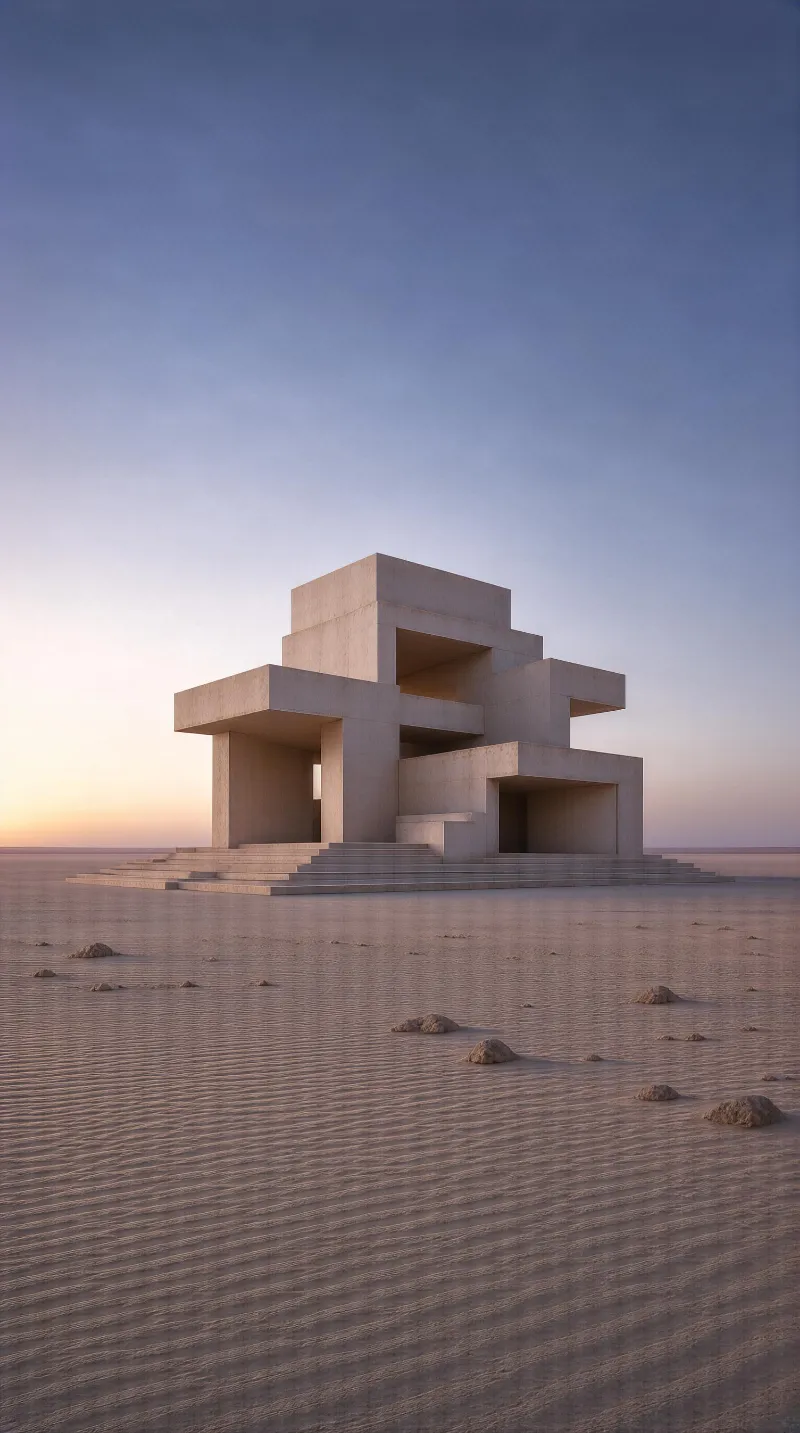 Monolithic Desert Structure