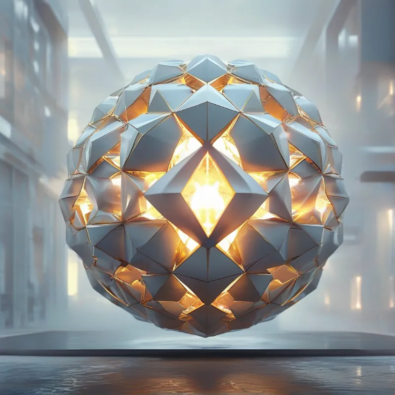 Futuristic Glowing Orb