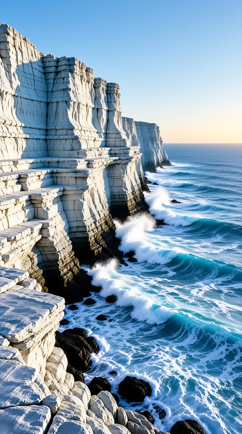 White Cliffs and Blue Sea