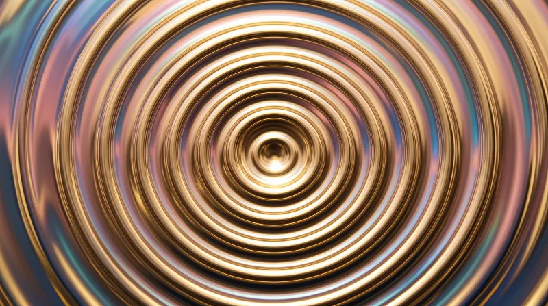 Iridescent Gold Vortex