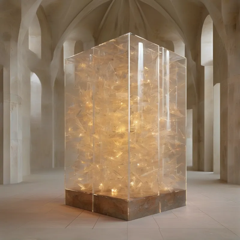 Illuminated Glass Sculpture
