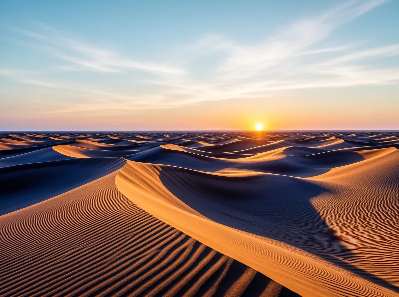 Desert Sunset Landscape