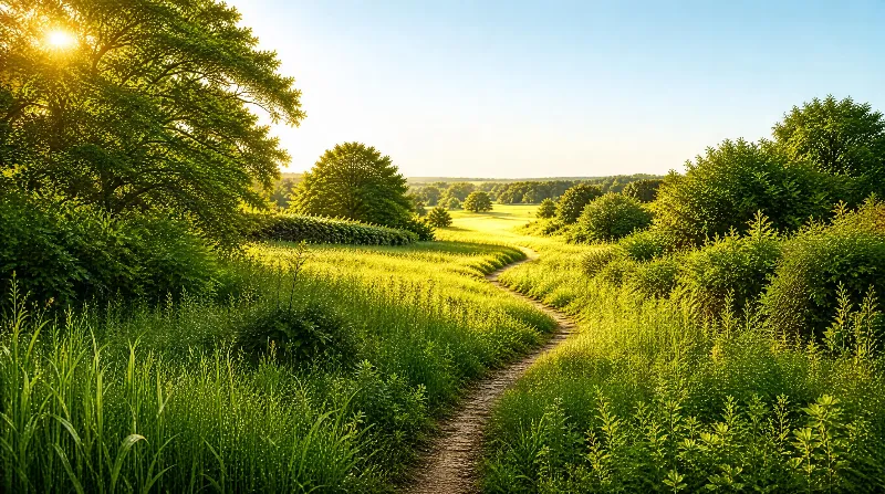 Sunny Meadow Path