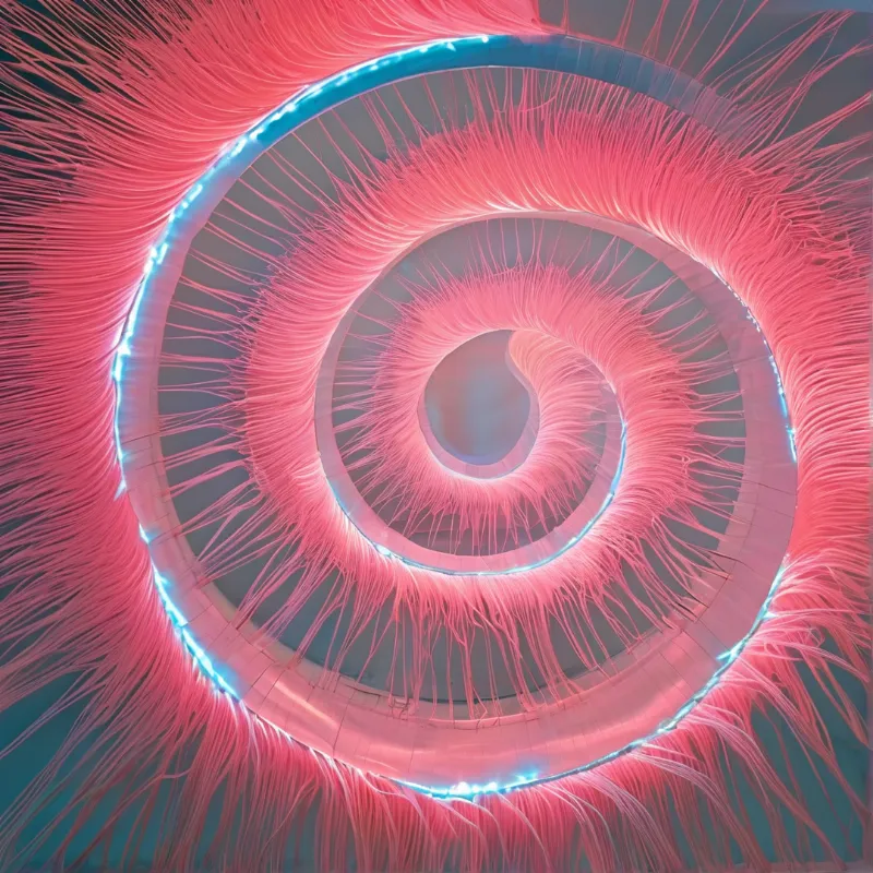 Spiral Light Art Installation