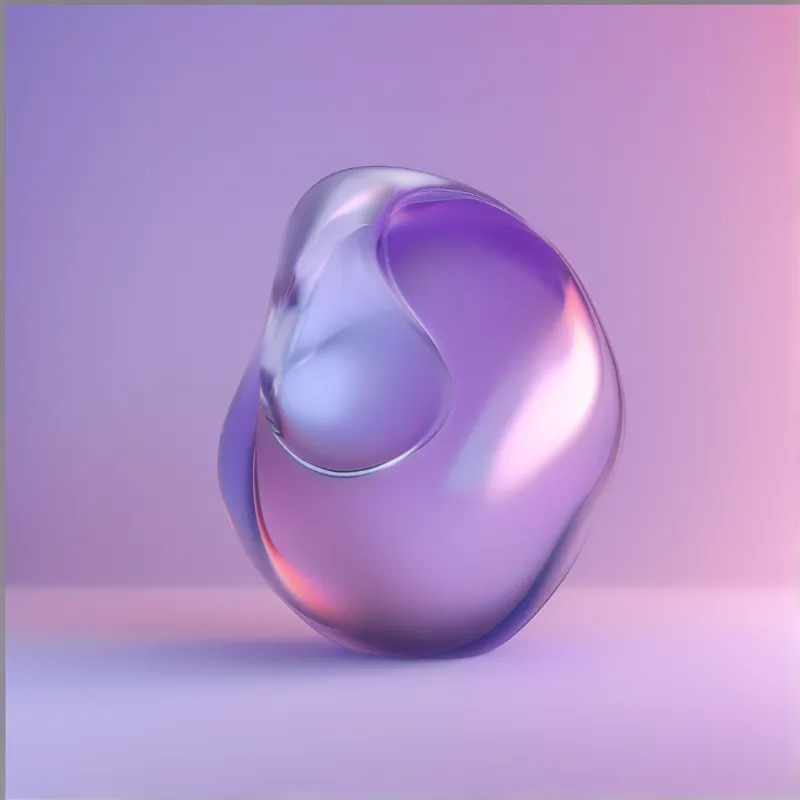 Abstract Iridescent Blob