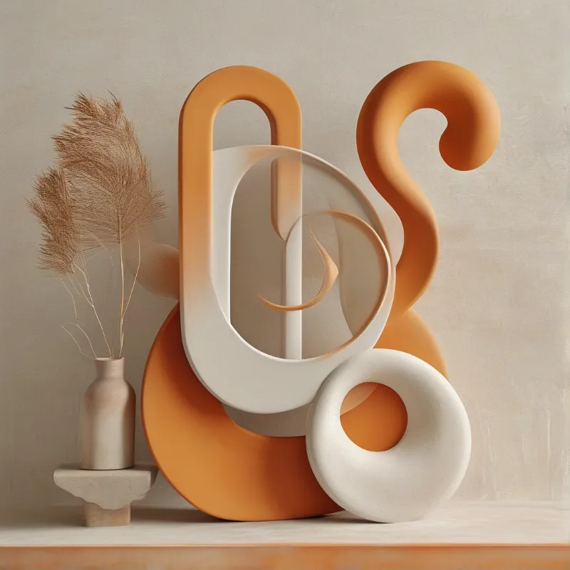 Abstract Curved Sculptures