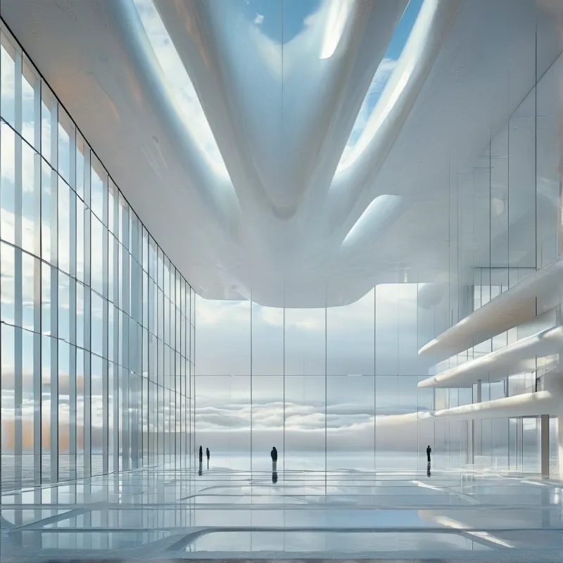 Futuristic Glass Architecture