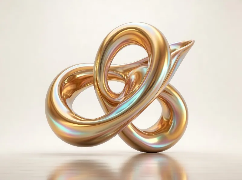 Abstract Metallic Sculpture