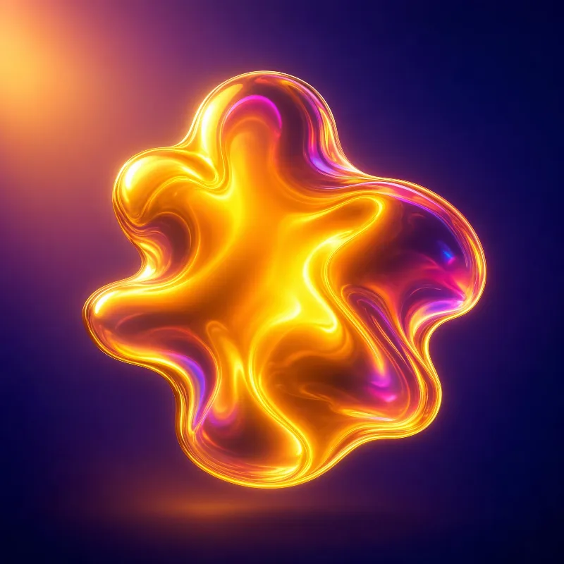 Glowing Liquid Blob